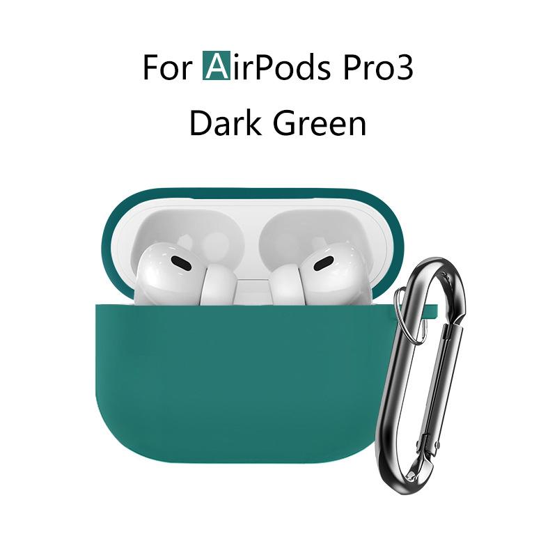 Силиконовый чехол для AirPods Pro 3 Прозрачный Мягкий ТПУ Чехол для наушников Противоударный Защитный чехол-накладка для AirPods Pro 3 Чехол для наушников