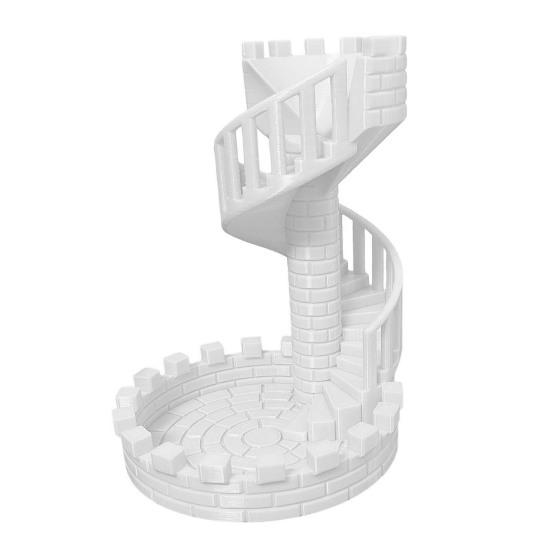 Dice Tower Castle Dice Rolling Tower with Tray Role Playing Game Retro DND Dice Rolling Tower And Tray for RPG Tabletop Dice Games Accessory