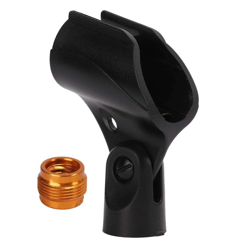 JD 12 Microphone Clip Plastic Adjustable Wireless Microphone Clip Holder With Adapter for Mic Stand