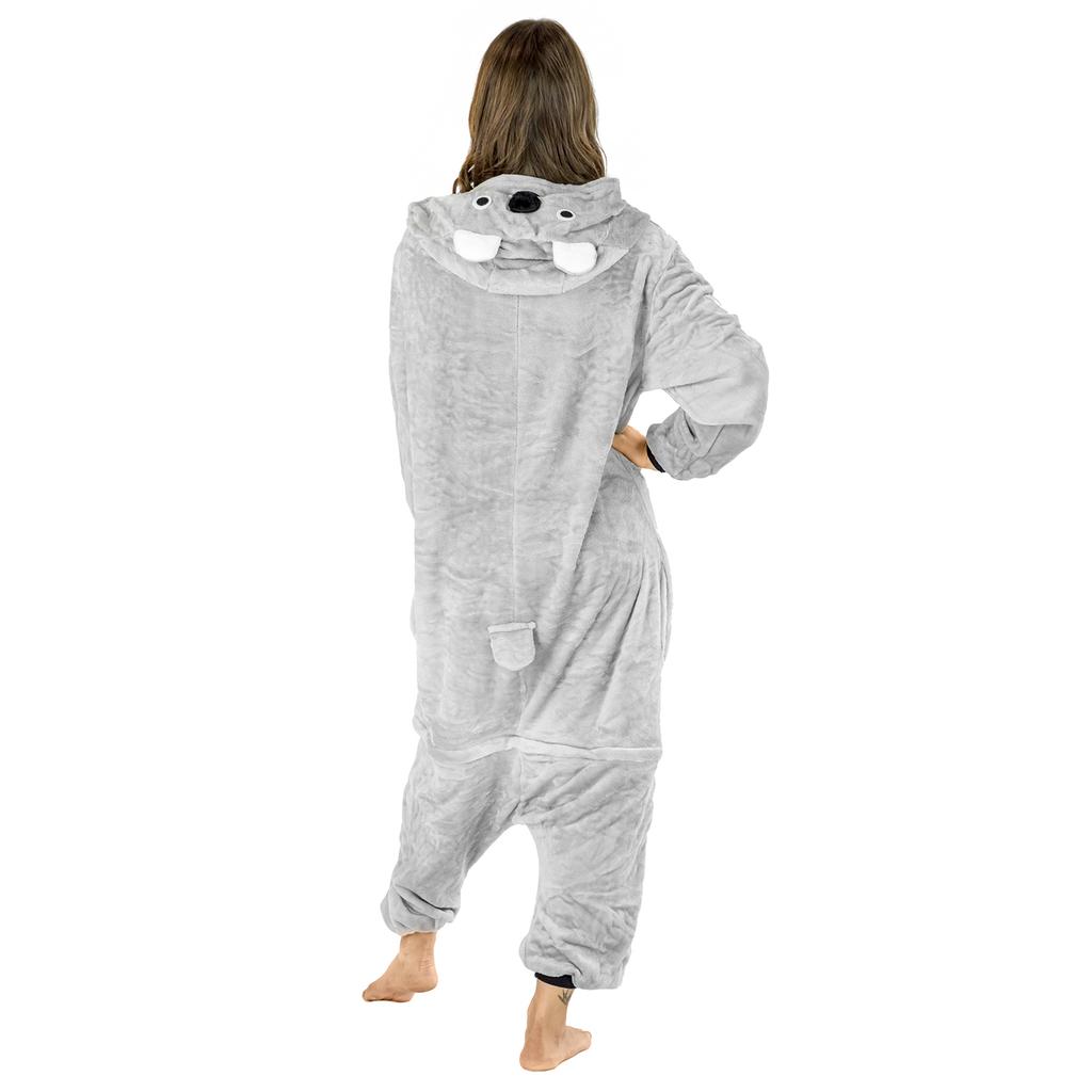 Onesie Koala Costume Men's Pajamas Husband's Gift Kigurumi Jumpsuit Winter M Onesie Koala Costume - S