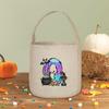 Персонализированный мешок для сладостей с именем 'Trick or Treat Bagm', Подарок на Хэллоуин, Ведерко для конфет на Хэллоуин, Подарочная корзина на Хэллоуин, Сумка с монограммой