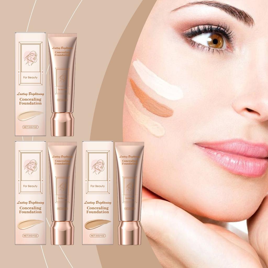 Liquid Concealer Foundation, Moisturizing Light And Lasting Without Makeup Refreshing Moisturizing Skin Care Moisturizing Liquid Foundation 30ml