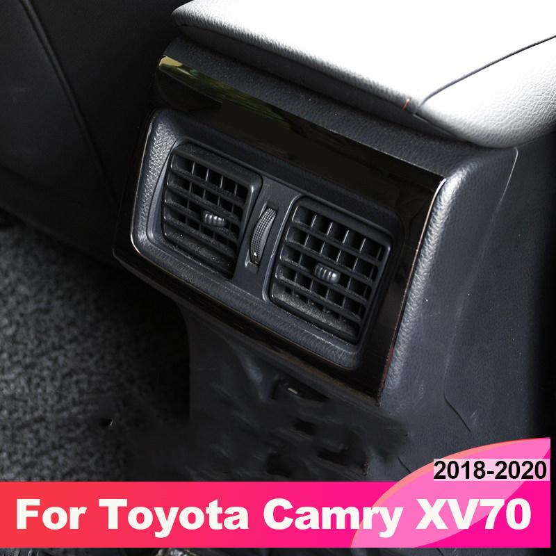 Задний подлокотник автомобиля, накладки на вентиляционное отверстие для Toyota Camry 2018 70 V70 Xv70 TRD, аксессуары, авто