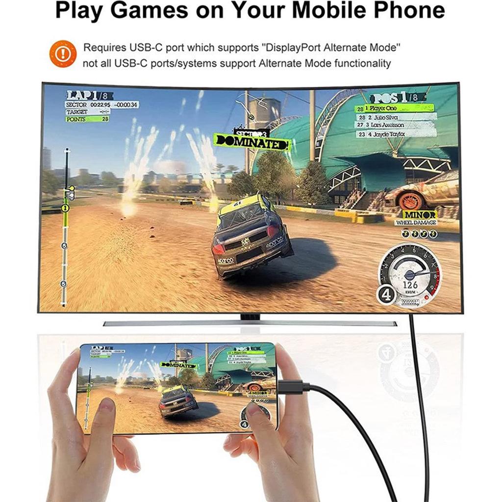 USB C To VGA Cable 31inch High Resolution Type C To VGA Male Converter Cable for Monitor and Projector