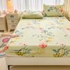 1pc Flower Printed Bed Sheet with Elastic Single/Queen/King Mattress Protector Plant Style Fitted Bed Sheets Sabanas 150x190