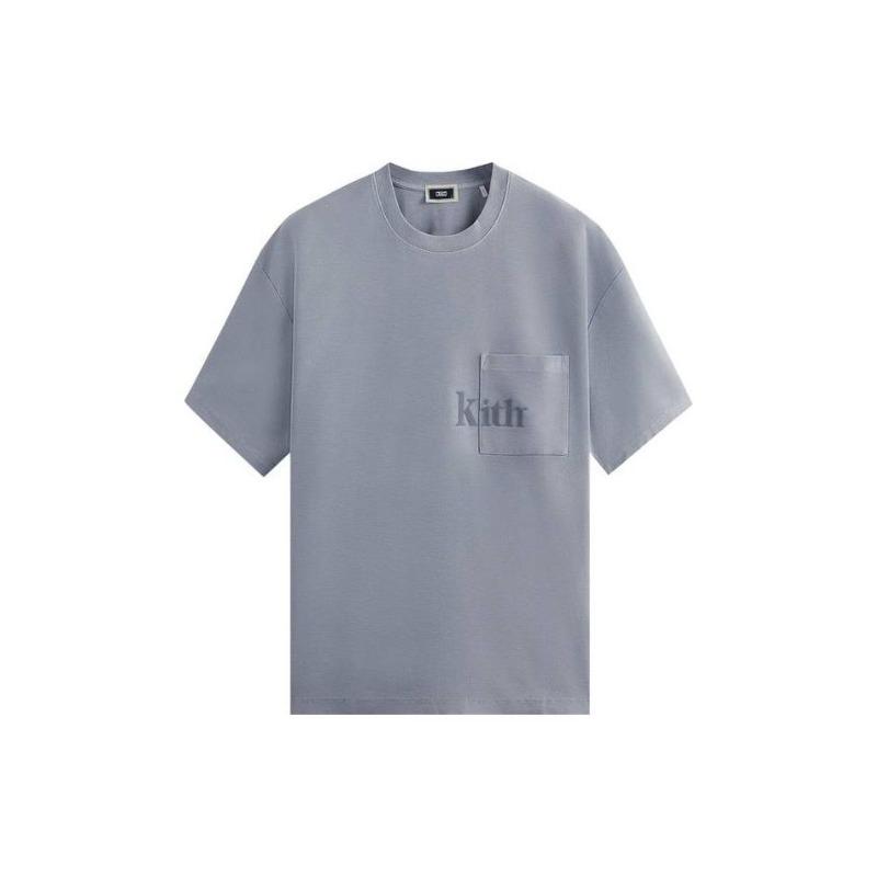 Kith Мужская футболка Quinn с коротким рукавом, светло-индиго KHM031086-415