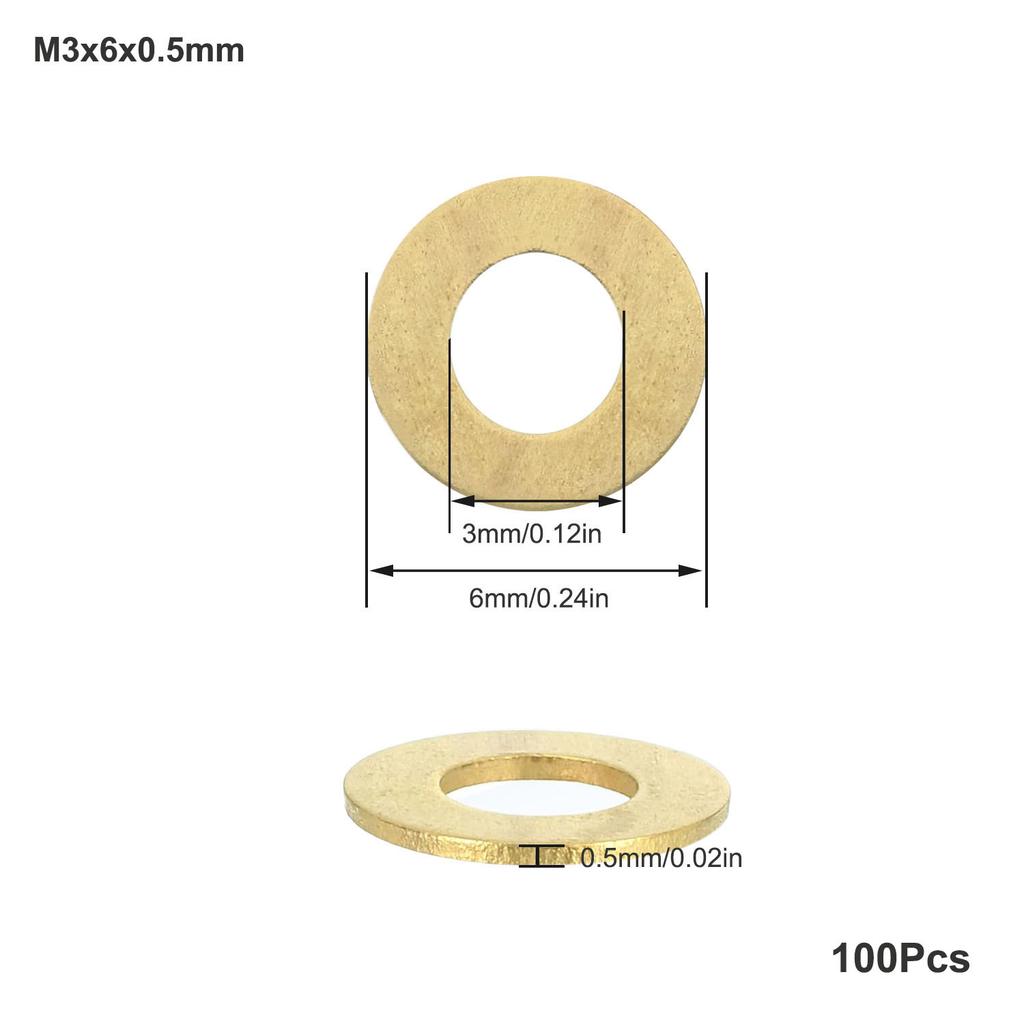 10-200 шт. Латунная плоская шайба M2 M2.5 M3 M4 M5 M6 M8 M10 M12 M14 M16 M18 M20 Сплошная латунная прокладка-шайба Медная металлическая прокладка-спейсер
