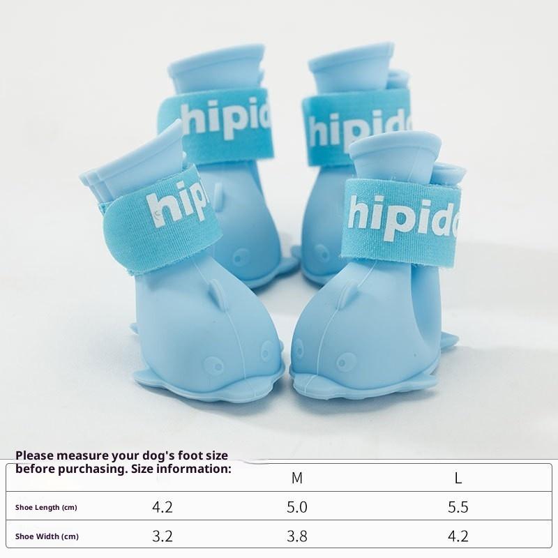 High Quality Fashion Waterproof Dog Shoes Pet Wint Breathable Dog Shoes Waterproof Silicone Pet Shoes
