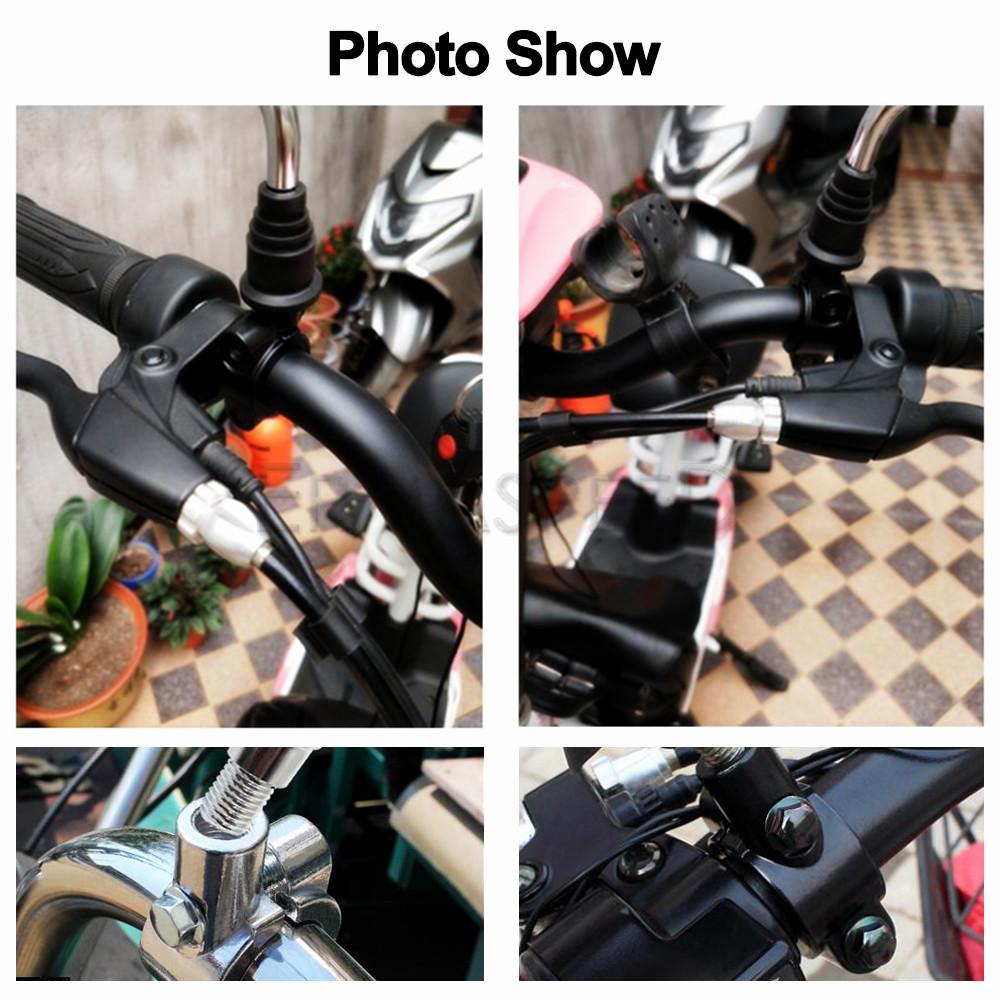 Пара 7/8 "22 мм мотоциклетный руль, зажим для крепления зеркала, алюминиевый 8 мм/10 мм, держатель для зеркала заднего вида, адаптер для скутера