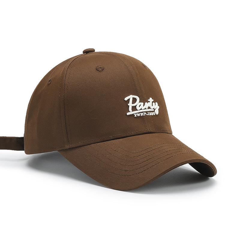 Big Head Circumference Embroidery Spring And Summer Baseball Cap Women'S Big High-Quality Beige Versatile Showing Small Trends