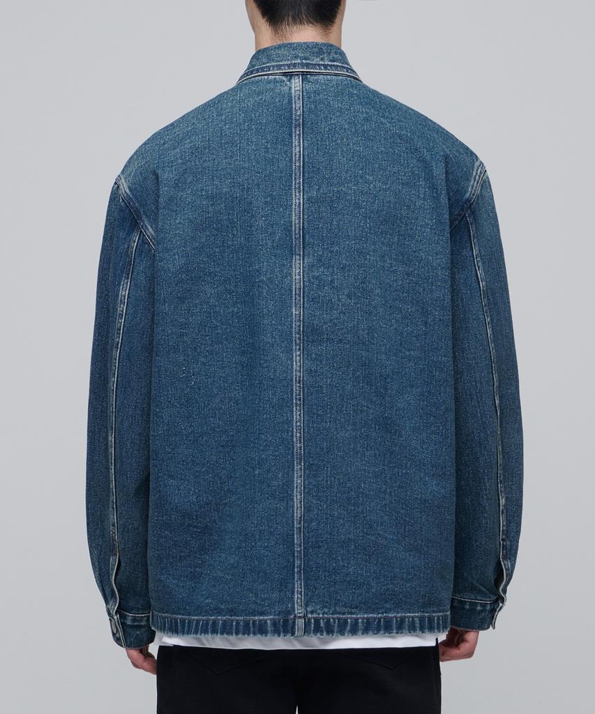 Musinsa Standard Relaxed Denim Chore Jacket [Medium Indigo]