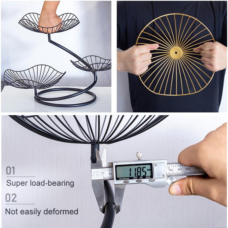 Корзина для фруктов, 3-х уровневая корзина для фруктов, органайзер для овощей на кухню, съемная ваза для хранения овощей, модная фруктовая ваза