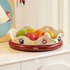 Plastic New Year Snack Tray Round Nut Tray Multifunctional 360° Rotating Fruit Plate  Living Room