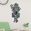 Halloween Cuckoo Clock Decoration Spooky Wall Clock Figurine Skeleton Pumpkin Wall Sculpture for Home Living Room Bedroom Decor