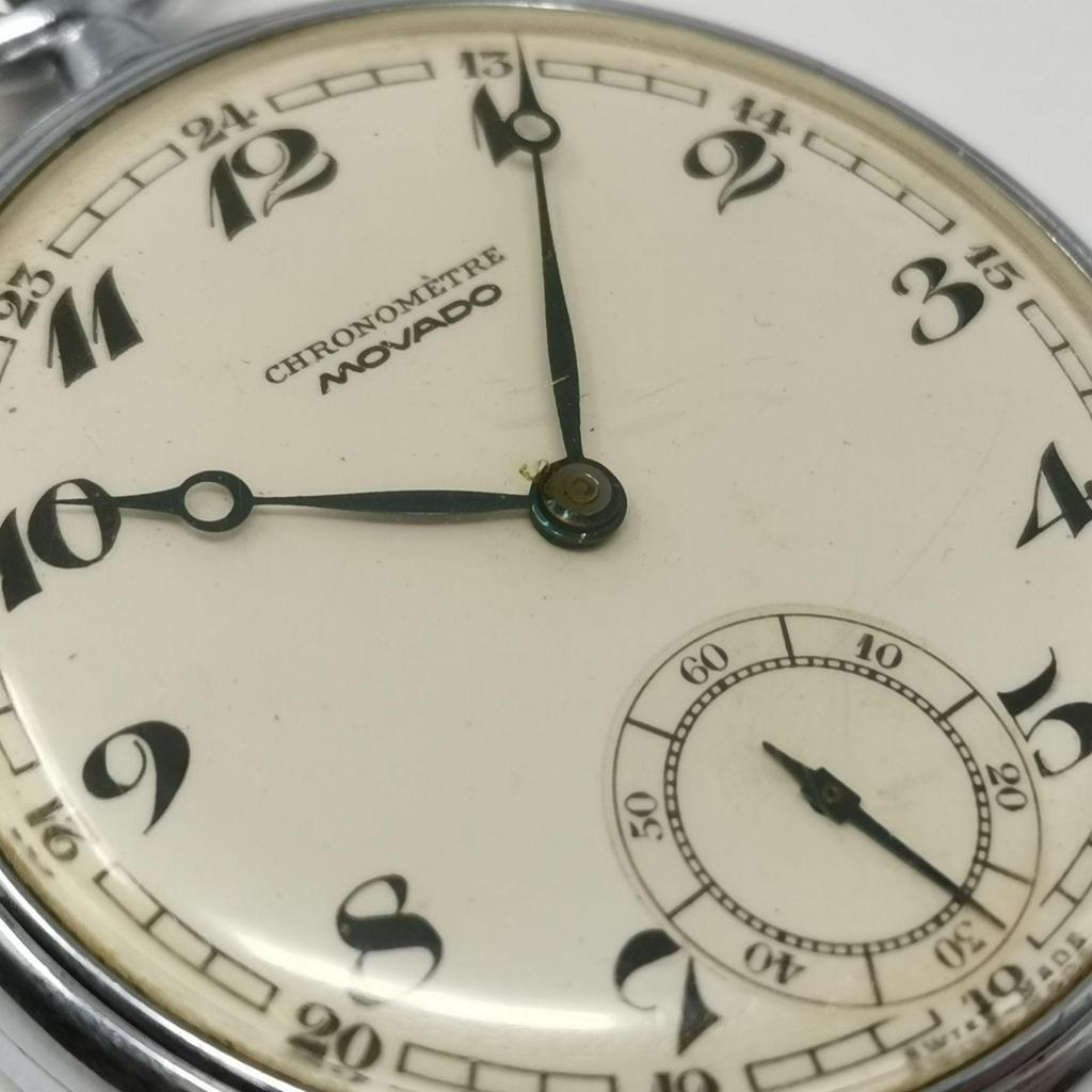 Использованный ХРОНОМЕТР MOVADO Карманные часы с ручным заводом Работа не подтверждена Часы Использованные Контрольный номер KKVNKO292