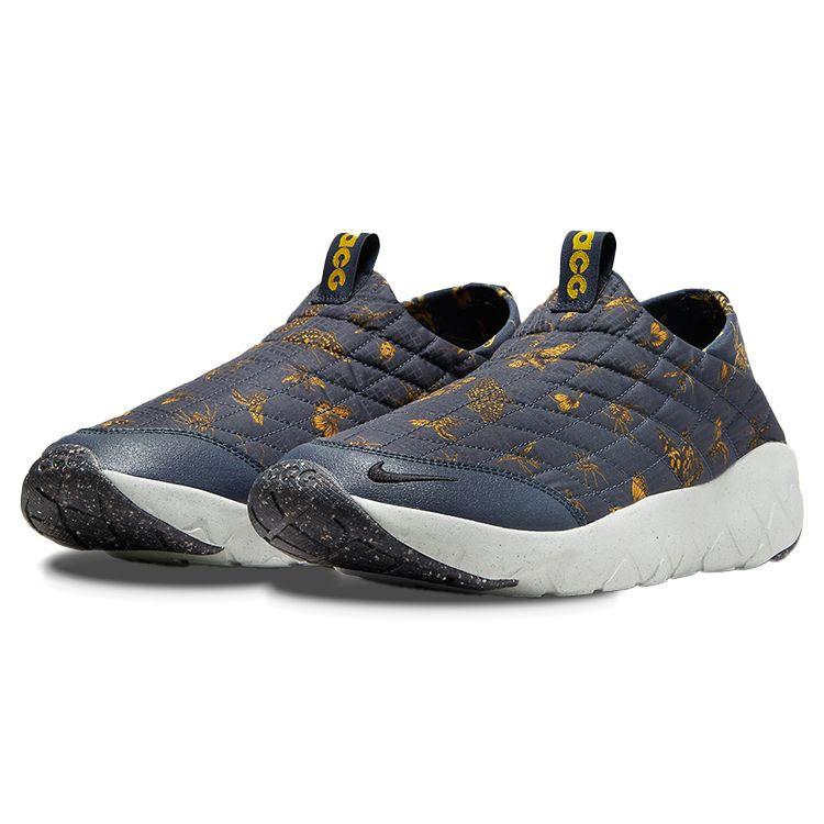 Nike ACG Moc 3.5 Thunder Blue Мужские кроссовки Черный Саммит-Белый Желто-Охра DR1025-400