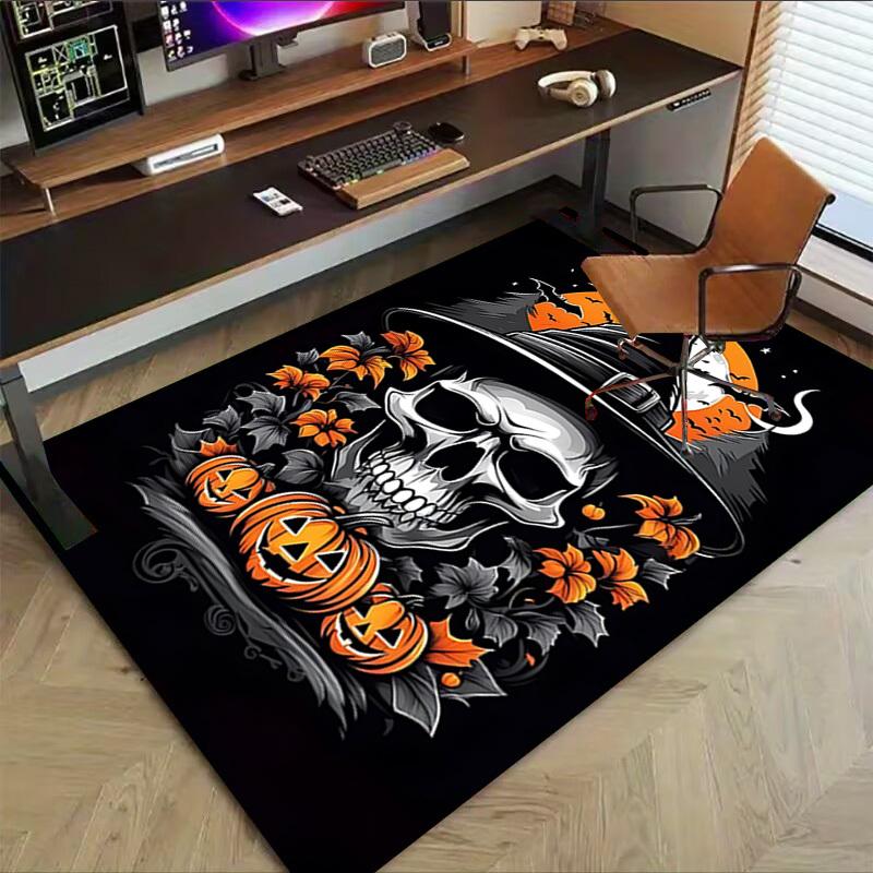 1pc Halloween pumpkin Carpet, Office Rug Outdoor Mat Home Decor Area Carpet Festival