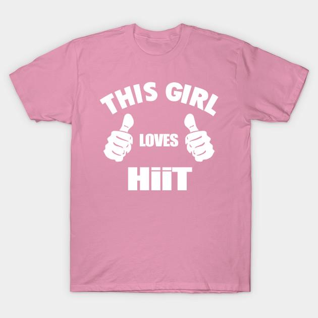 Футболка женская Эта девушка любит Hiit Harajuku Принт Kawaii Футболка летняя с коротким рукавом женская футболка топ футболка