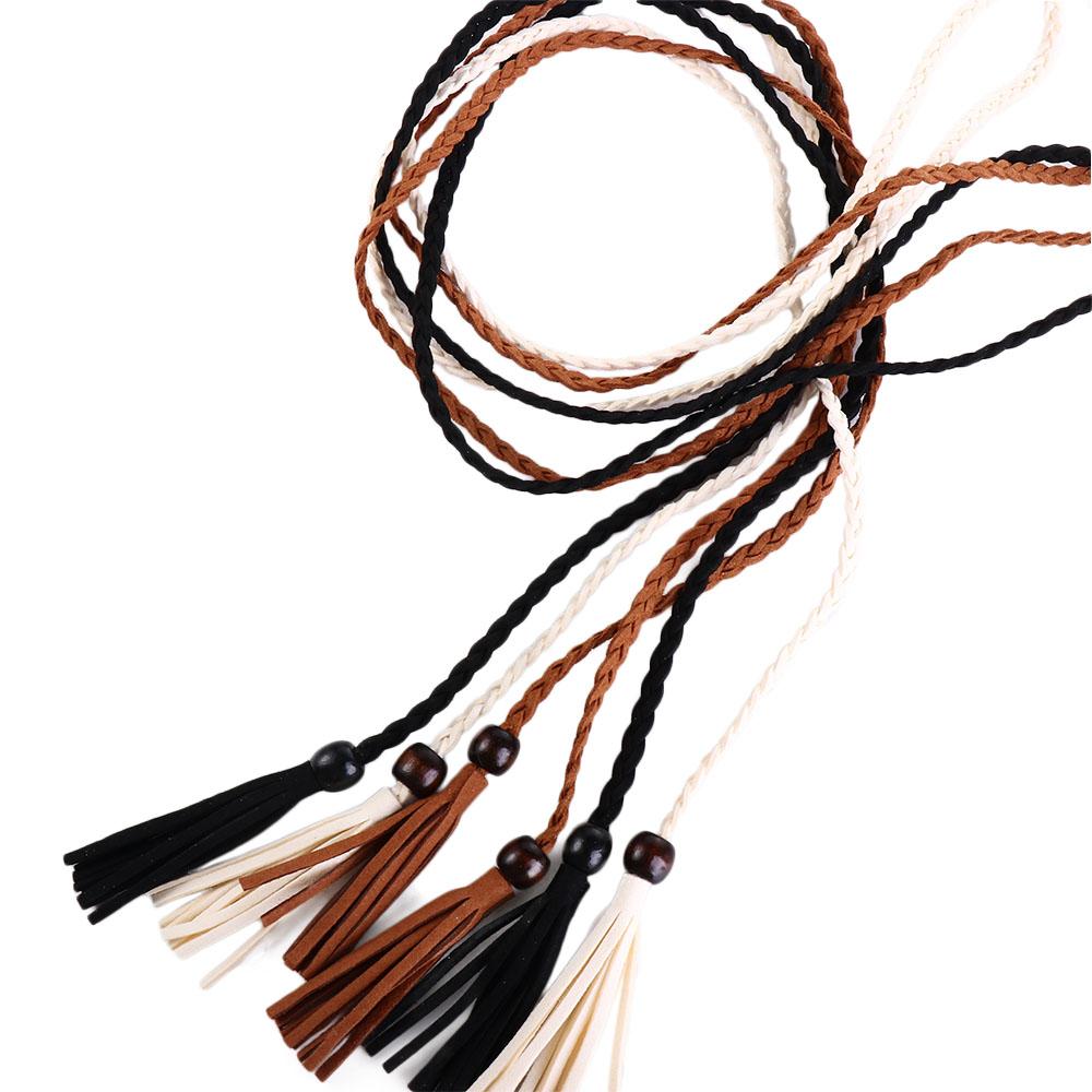 Dress Waistbands Accessories Ethnic Style Belts Braided Tassel Belt Women Waist Chain Waist Rope