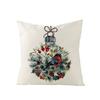 New Christmas Throw Pillow Cover Home Sofa Living Room Linen Bedside Cushion Cushion Cover Print