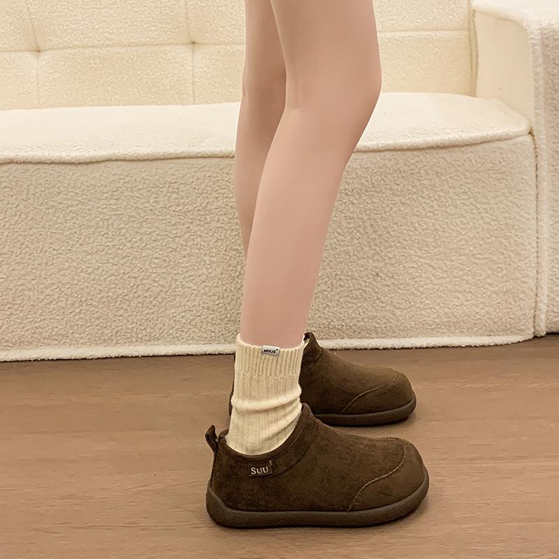 Женские большие размеры мягкие эластичные зимние со штрипкой на стопе теплые противохолодовые утепленные сноубутсы нескользящие износостойкие для улицы для отдыха кроссовки хлопковые ботинки