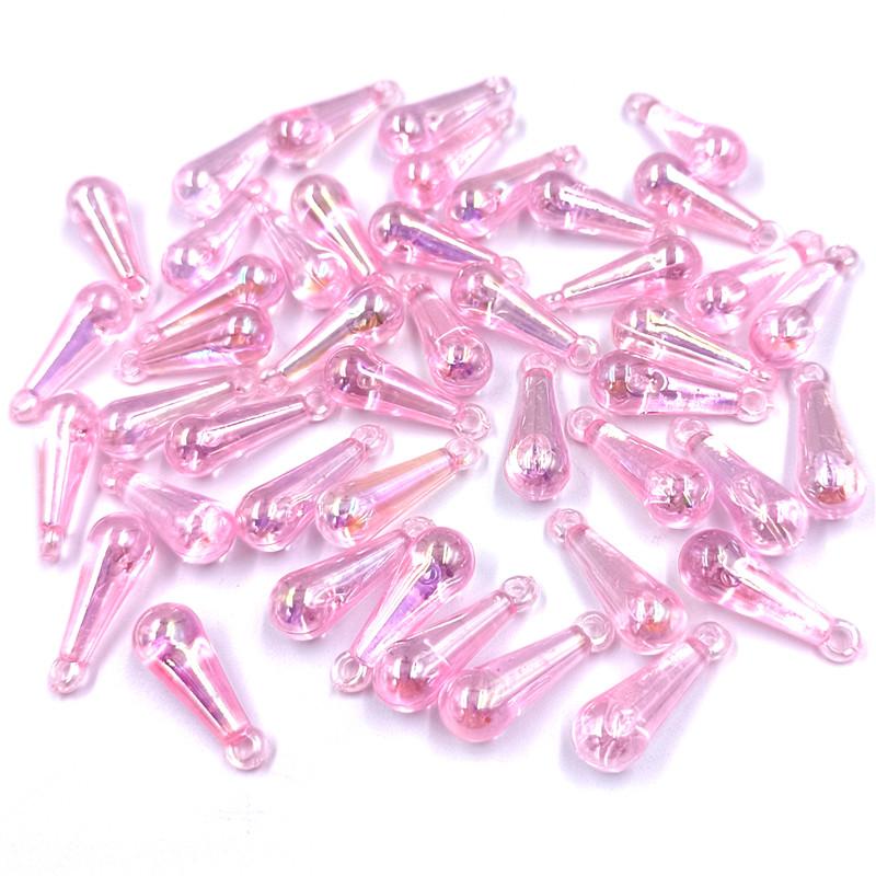 AB Цвет Капли Воды Бусины Разбросанные Бусины 20 шт. 8*22 мм Сплошной Цвет Аксессуары Для Одежды Аксессуары Для Волос Подвеска Популярные Волшебные Цвета Новые Бусины