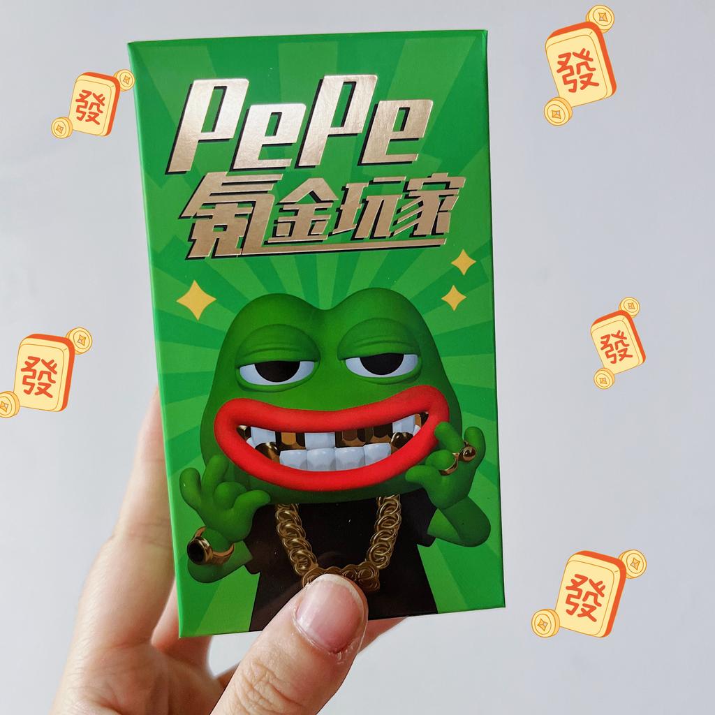 Sad Frog Krypton Gold Player Blind Box Pepe Lonely Frog Ornaments Hand-Made Dolls Around The Tide To Play Gifts Boys Niche Gifts