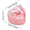 Composite Paper Ring Display Case Acrylic Jewelry Organizer Portable Heart Ring Box  Wedding
