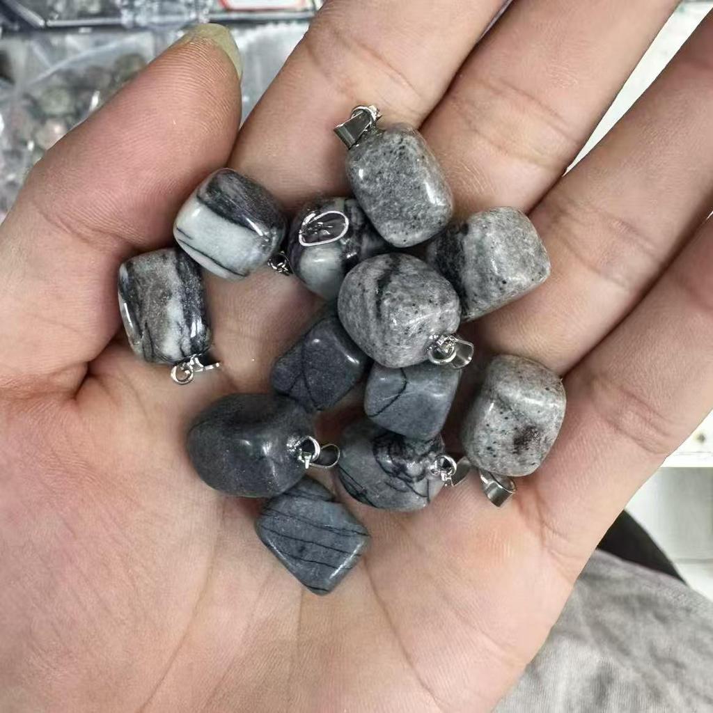 Natural Crystal Agate Irregular Pendants (15-20mm) for DIY Jewelry