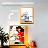 Light Painting Photo Frame Night Light Anime Figure Inuyasha Home Room Decor Office Decoration Bedroom Friends Gifts Moon Lamp