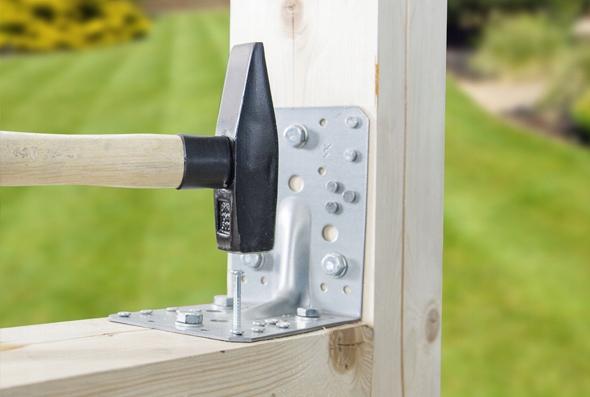 Construction connector with embossing with ellipse 105*105*90