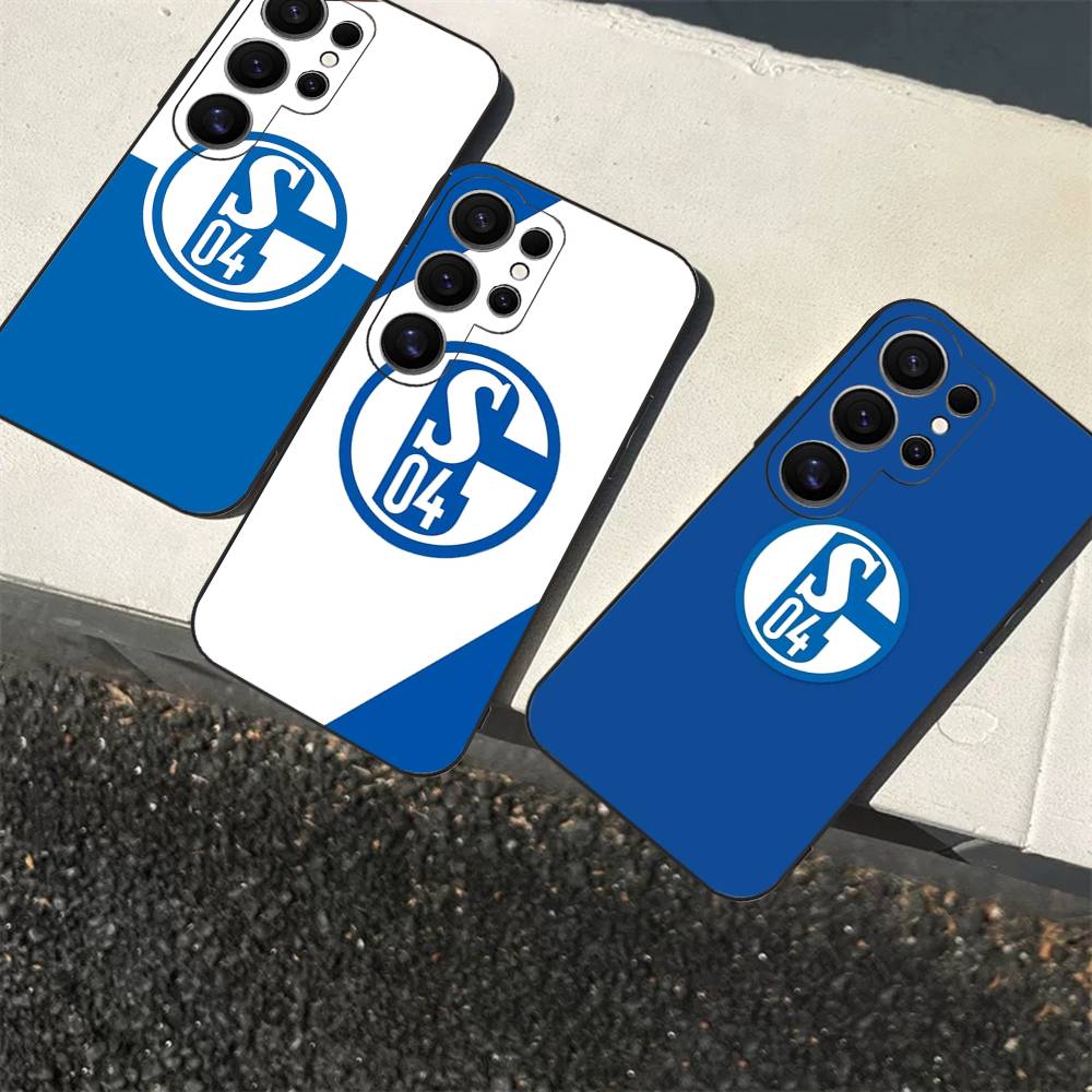 Чехол для телефона S-Schalke 04 Для Samsung S 24 fe 25 Ultra plus 20 lite 21 30 22 23 24 22 Ultra 5G Fundas