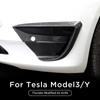 Для Tesla Model 3 Y Car Thunder модифицированный воздушный нож декоративная наклейка ABS карбоновый защитный чехол автомобильный ветровой нож аксессуары