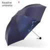 Paradise Umbrella Genuine Goods Foldable Rain Or Shine Dual-Use Umbrella Business Umbrella Reinforced Water Repellent Advertising Umbrella Male and