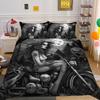 3D Красота Череп Печати Постельная Одежда Полноразмерный Полиэстер Подростковый Дизайн Мода Высокое Качество Домашнее Постельное Белье