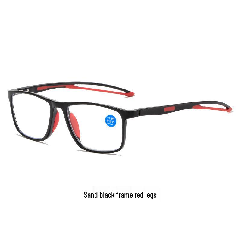 2025 Сверхлегкие HD Спортивные очки с защитой от синего света для мужчин среднего и пожилого возраста, Нескользящие очки для чтения из TR90.