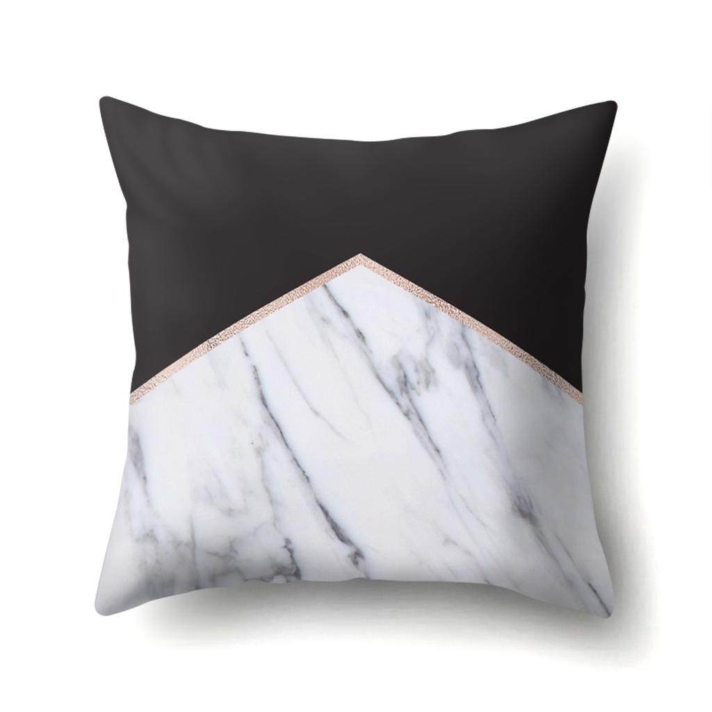 Geometric Marble Pattern Polyester Pillow Case European and American Fashion Simple Pillow Case