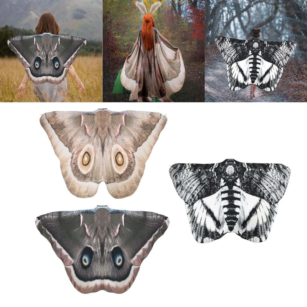 Halloween Motýlí Plášť Křídlo Kostým Maškarní Pokrývka hlavy Polyester Lehký