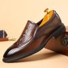 Высококачественные рабочие туфли для поездок на работу, роскошные мужские туфли с острым носком, универсальные мужские повседневные туфли из натуральной кожи со шнуровкой
