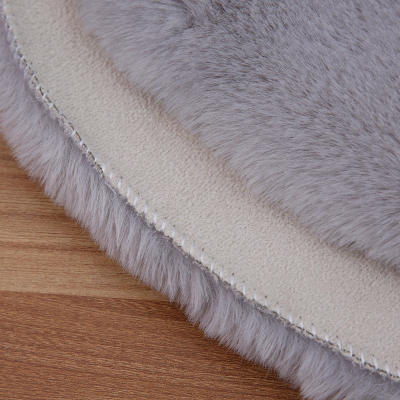 Faux Rabbit Fur Carpet Modern Home Decor Sofa Coffee Table Chair Cushion Soft Plush Luxury Imitation Fur Mat Bay Window Rug