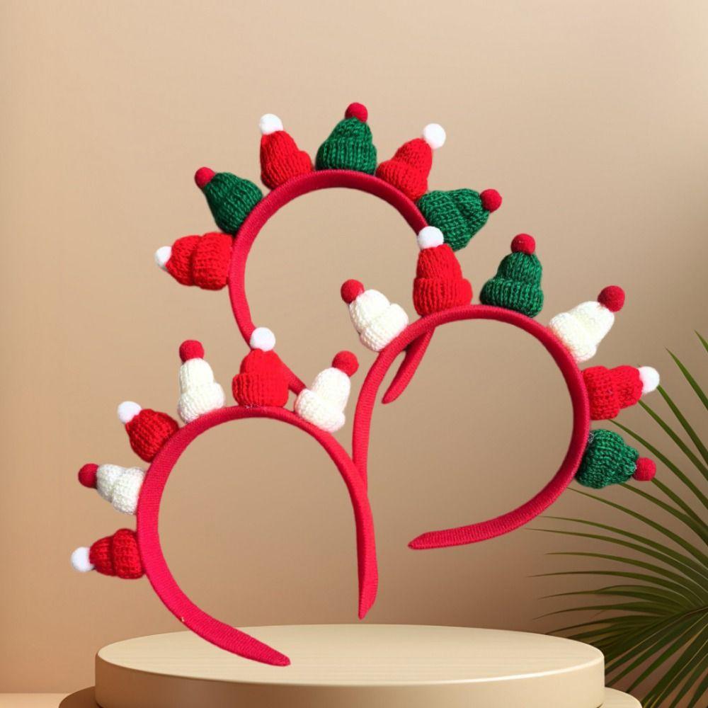 Xmas Christmas Hairband New Year Merry Christmas Hair Hoop Cute Christmas Hat Headband  Festival