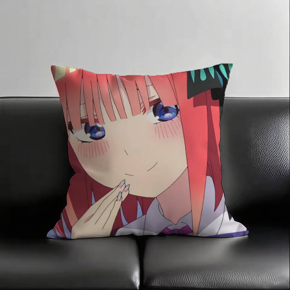 Накано Нино ЛЮБОВЬ Аниме Пять Невест Наволочка Модная Квадратная Наволочка Диван Комната Декор Ins Отдых