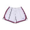 Li Ning Basketball Series Striped Elastic Breathable Mesh Sports Shorts Men Shorts White AAPU075-2