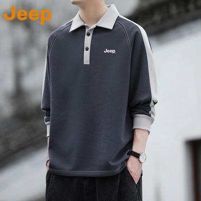 Мужской свитшот поло с цветными блоками