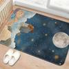 1 шт. Кухонные коврики с узором морской черепахи Нескользящие Домашние придверные коврики Поп-дизайн Коврик для ванной Коврик для ванной Ковер для дома Раковина Прачечная Декор