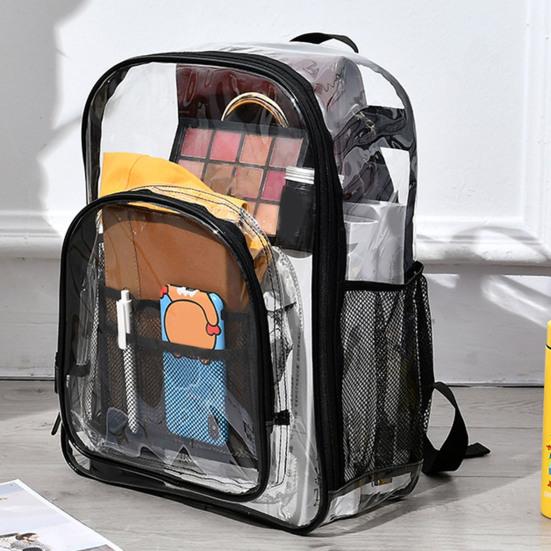 Прозрачный водонепроницаемый рюкзак большой емкости школьная сумка мужская и женская прозрачная дорожная