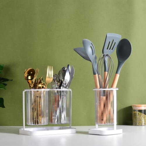 Umlaca Stylish Chopstick Holder, Chopstick Drainer for Chopsticks and Forks, Kitchen Chopstick Holder, Tool Holder, Kitchen Cutlery Stand, Chopstick S