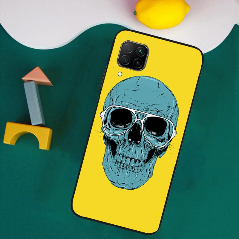 Чехол с готическим черепом для Huawei Nova 11i 12s 12i 8i 7i Y73 Y70 Y90 Y60 Y72 Y61 Y91 9 10 SE P30 Pro P40 Lite