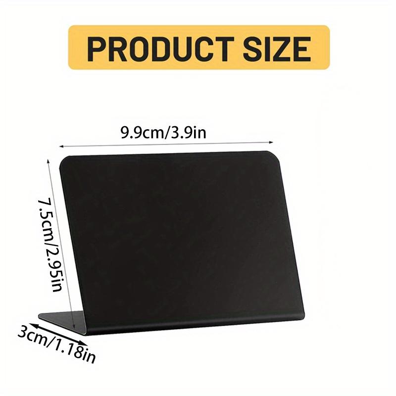 10 шт. Черный квадратный съемный зажим для этикетки корзины для хранения кухонных принадлежностей Классификационная этикетка стираемая доска зажим для карт