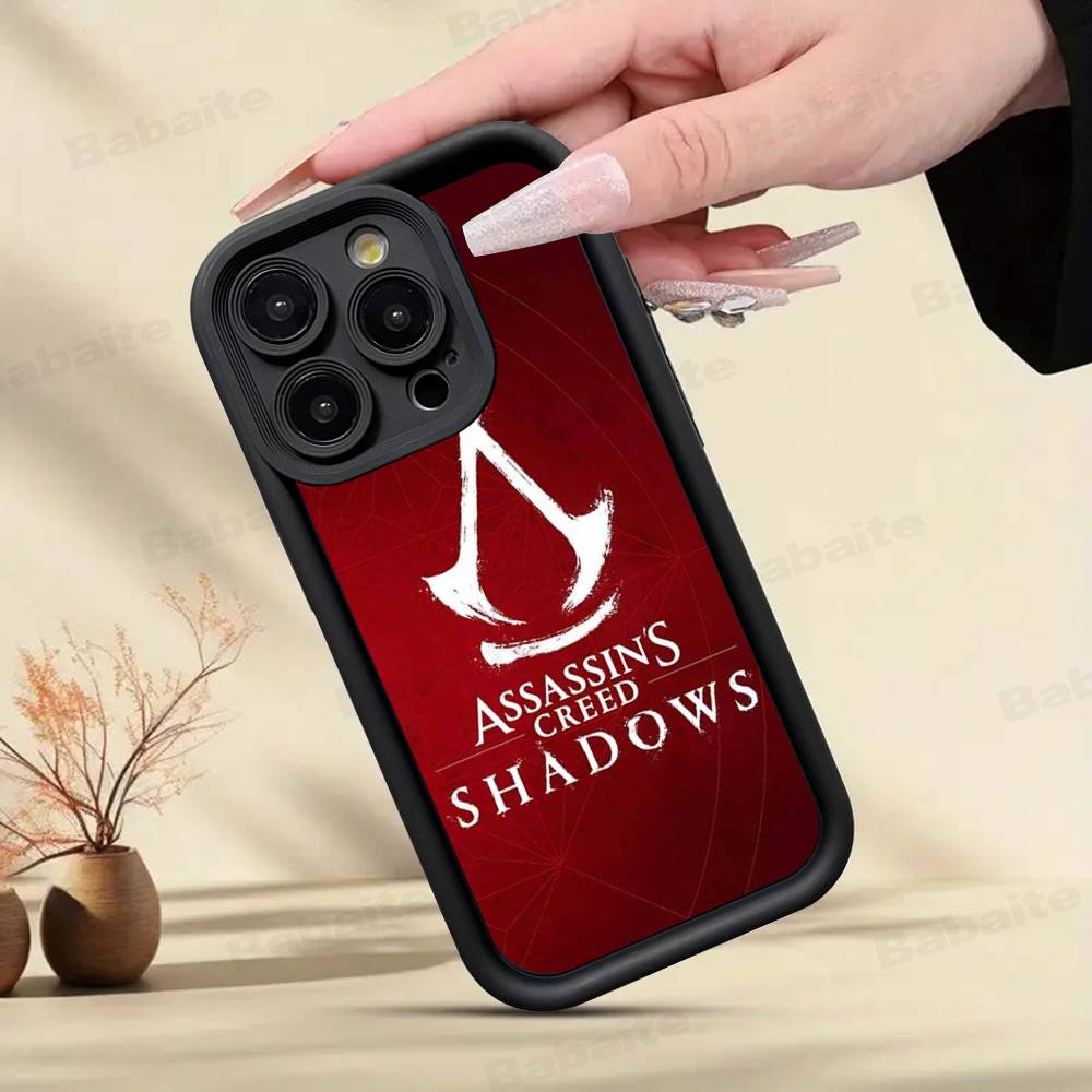 Чехол для игрового телефона A-Assassin S -Creed для iPhone 17 16 15 14 13 12 11 Pro Max Mini Plus Мягкая задняя крышка из ТПУ